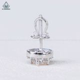  EX300 7mm Bông tai tròn Halo 