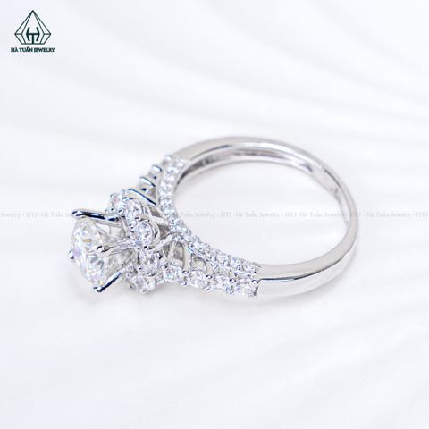RX738 6.5mm Nhẫn nữ viền hoa