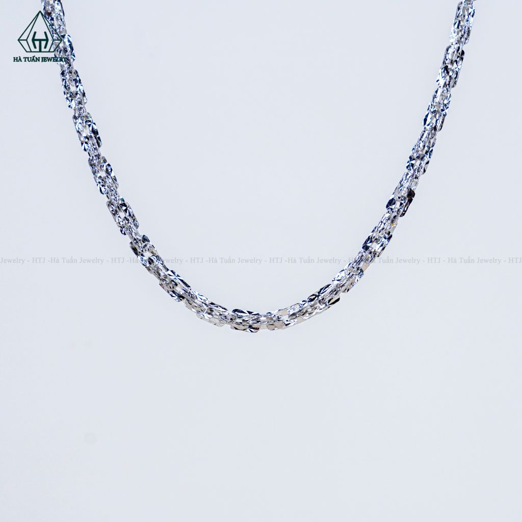 NCX038 3mm Dây chuyền vuông xoắn móc máy