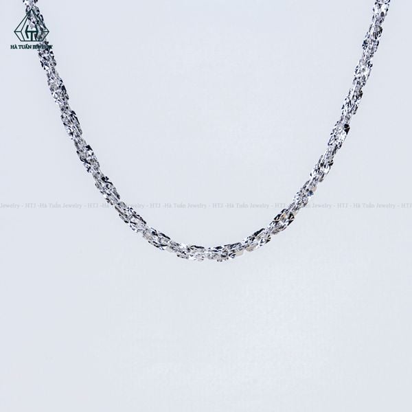  NCX038 4mm Dây chuyền vuông xoắn móc máy 