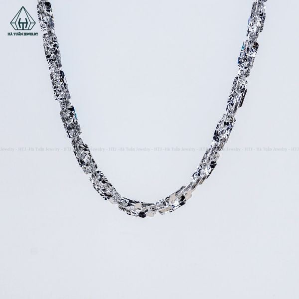  NCX038 6mm Dây chuyền vuông xoắn móc máy 