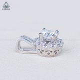  PX017 6.3mm Mặt dây hoa đá 