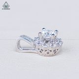  PX017 FULL MOIS 6.3mm Mặt dây hoa đá 