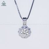  PX017 FULL MOIS 6.3mm Mặt dây hoa đá 