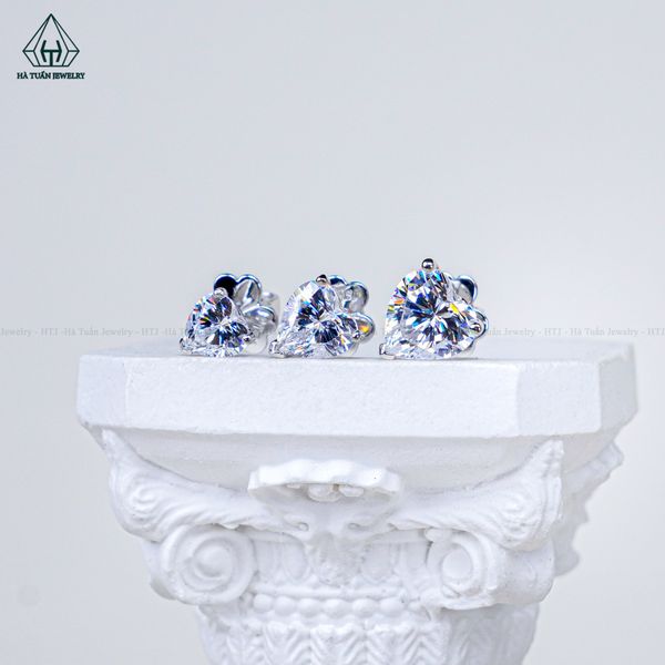  EX084 Bông tai nụ tim 