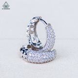  E128 Bông tai khoen đá móc máy 