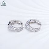  E128 Bông tai khoen đá móc máy 