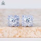  EX567 5mm Bông tai vuông nhọn 