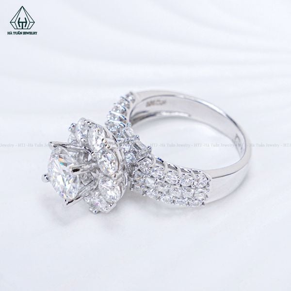  RX643 FULL MOIS 7mm Nhẫn nữ tròn 8 cánh 