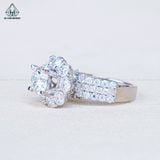  RX643 FULL MOIS 7mm Nhẫn nữ tròn 8 cánh 