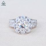  RX643 FULL MOIS 7mm Nhẫn nữ tròn 8 cánh 