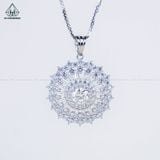  PX321 7.5mm Mặt dây chuyền tròn cánh nhọn 