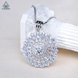  PX321 7.5mm Mặt dây chuyền tròn cánh nhọn 