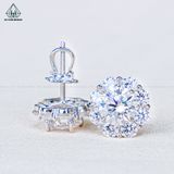  EX571 6.5mm Bông tai hoa đá 8 cánh 