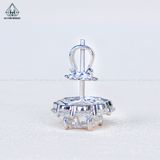  EX571 6.5mm Bông tai hoa đá 8 cánh 