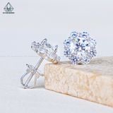  EX572 5.4mm bông tai hoa 8 cánh 