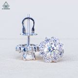  EX573 5mm Bông tai 8 cánh nhọn 