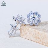  EX575 4.5mm Bông tai hoa 4 cánh 