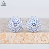  EX576 5.4mm Bông tai hoa đá nhọn 