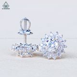  EX576 5.4mm Bông tai hoa đá nhọn 