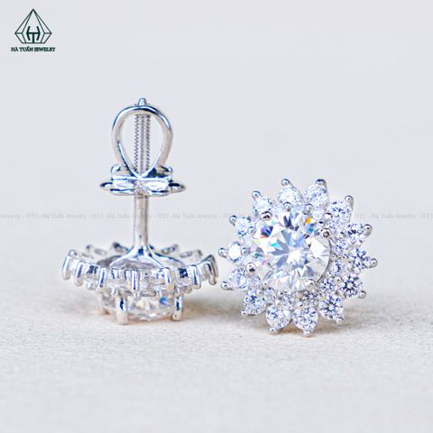 EX576 5.4mm Bông tai hoa đá nhọn