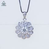  PX325 6mm Mặt dây chuyền hoa đá 10 cánh 