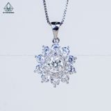  PX326 7.2mm Mặt dây hoa đá nhọn 12 cánh 