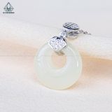  N718 Dây mặt liền đá xanh khoen 