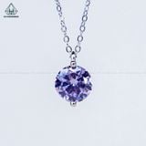  N722 Dây mặt liền 1 viên đá tím 