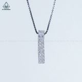  P445 Mặt dây chuyền 2 hàng đá 