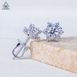  E129 Bông tai hoa 6 cánh nhọn 