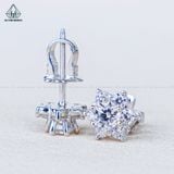  E129 Bông tai hoa 6 cánh nhọn 