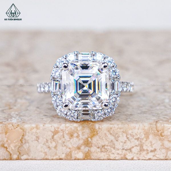  Moissanite Asscher MAW 