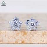  E131 3.6mm Bông tai hoa 5 cánh nhọn 