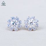  EX568 5mm Bông tai hoa 8 cánh 