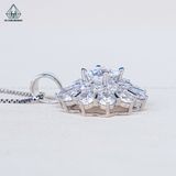  PX328 8.1mm Mặt dây chuyền hoa đá nhọn 