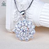  PX328 8.1mm Mặt dây chuyền hoa đá nhọn 