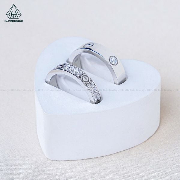  CR182 FULL MOIS Nhẫn đôi Cartier 