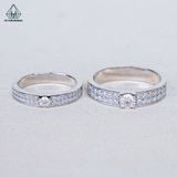 CR183 FULL MOIS Nhẫn đôi 2.8mm-4mm 