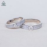  CR183 FULL MOIS Nhẫn đôi 2.8mm-4mm 