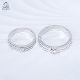  CR184 FULL MOIS Nhẫn đôi 3mm-3.6mm 