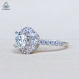  RX650 6.5mm Nhẫn nữ tròn 10 cánh 