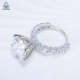  RX508 12mm Nhẫn nữ tấm đá CZ 