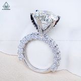  RX508 12mm Nhẫn nữ tấm đá CZ 