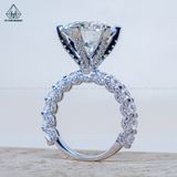  RX508 12mm Nhẫn nữ tấm đá CZ 