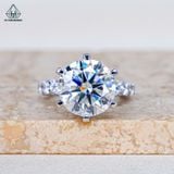  RX508 12mm Nhẫn nữ tấm đá CZ 