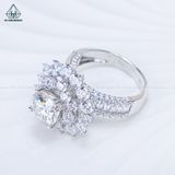  RX653 8.1mm Nhẫn nữ hoa nhọn 