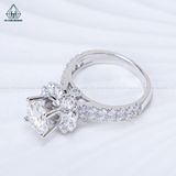  RX645 FULL MOIS 7mm Nhẫn nữ 10 cánh tròn 