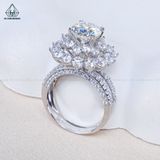  RX653 8.1mm Nhẫn nữ hoa nhọn 