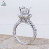  RX645 FULL MOIS 7mm Nhẫn nữ 10 cánh tròn 